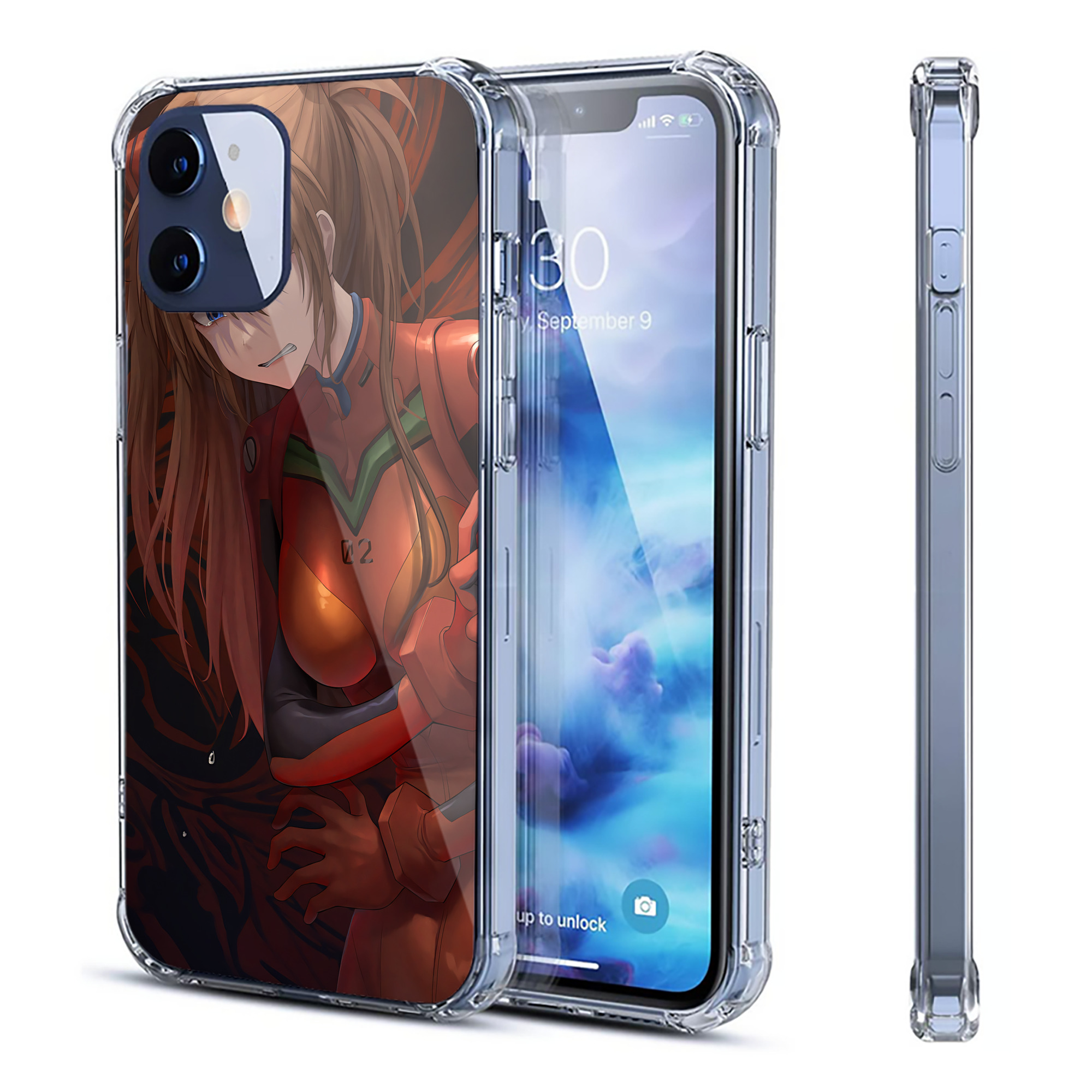 （画像用） EVA 新世紀エヴァンゲリオン 【iPhone 12シリーズ対応】透明スマホケース（クリアソフトケース）